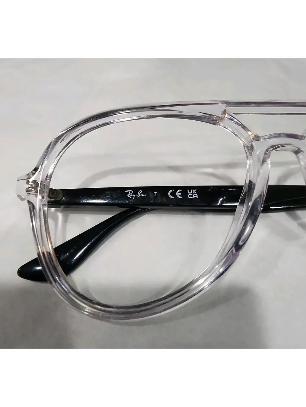 Ray-Ban RB4375 Clear Black Sunglasses Frame Only Read